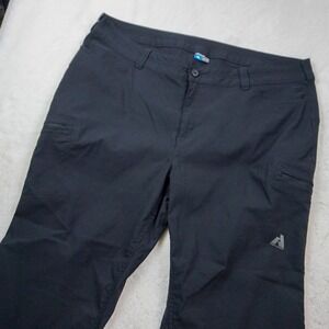 Eddie Bauer First Ascent Womens 22W Black Cargo Pants Nylon Blend Outdoor Hiking